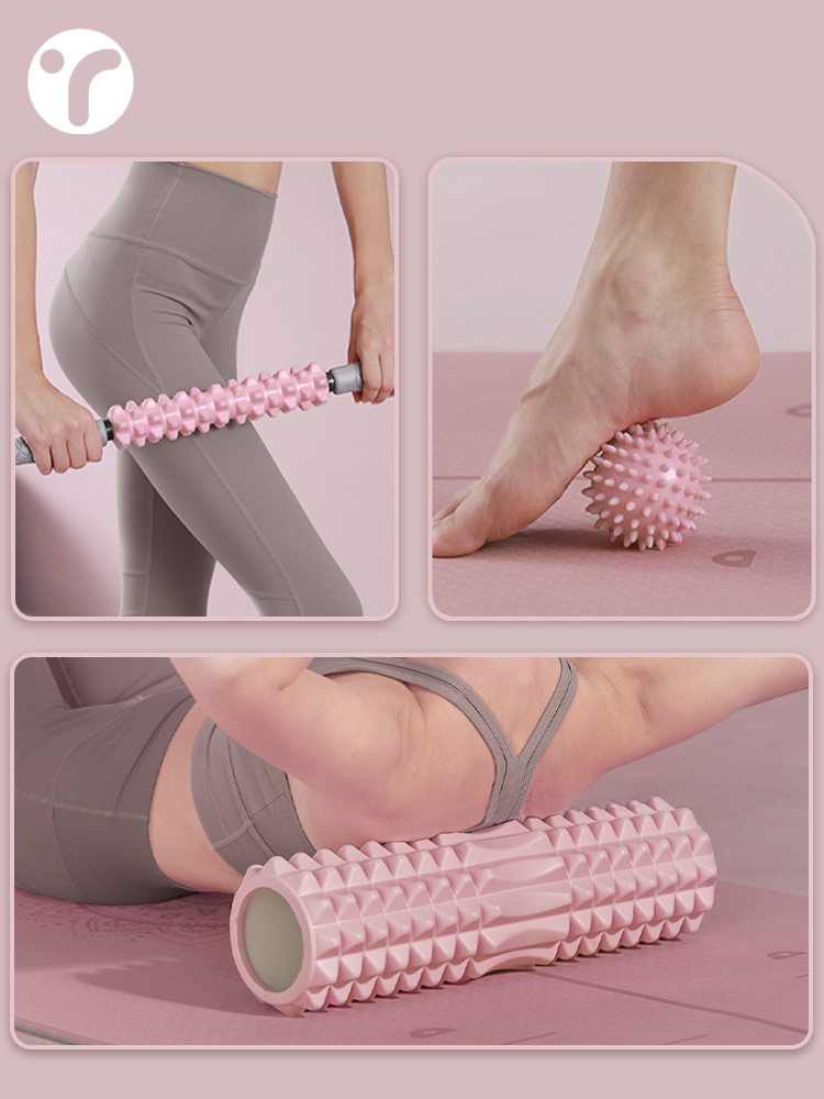 Yoga Fitness Stretching - أسطوانة تدليك من الفوم الصلب لاسترخاء