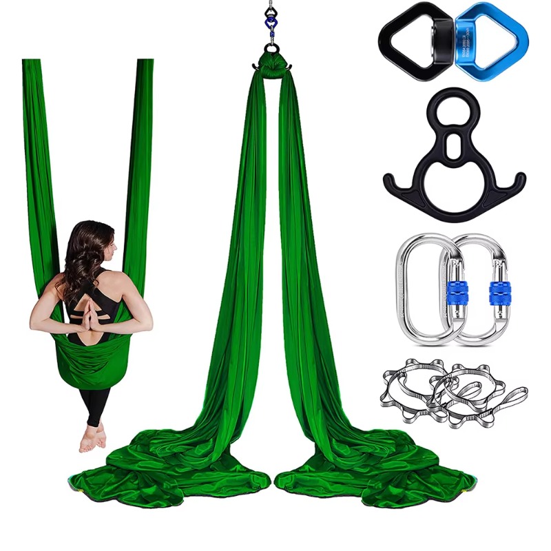 Yoga And Fitness Studio - مجموعة أرجوحة يوغا هوائية قابلة للتعديل