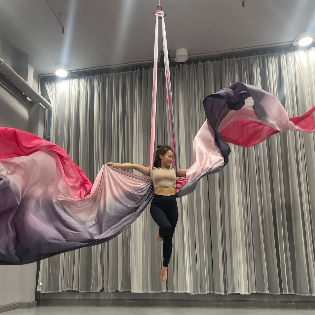 Yoga And Fitness Studio - حبل يوغا هوائي بطول 10 أمتار،