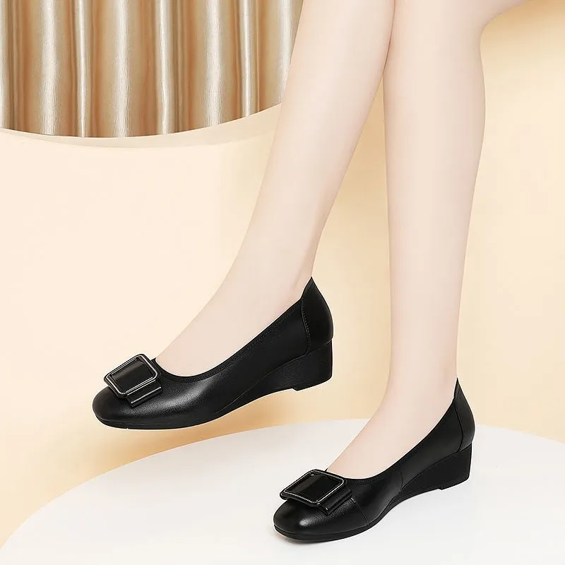 Ankle Weights - أحذية نسائية أنيقة بمقدمة مستديرة خفيفة