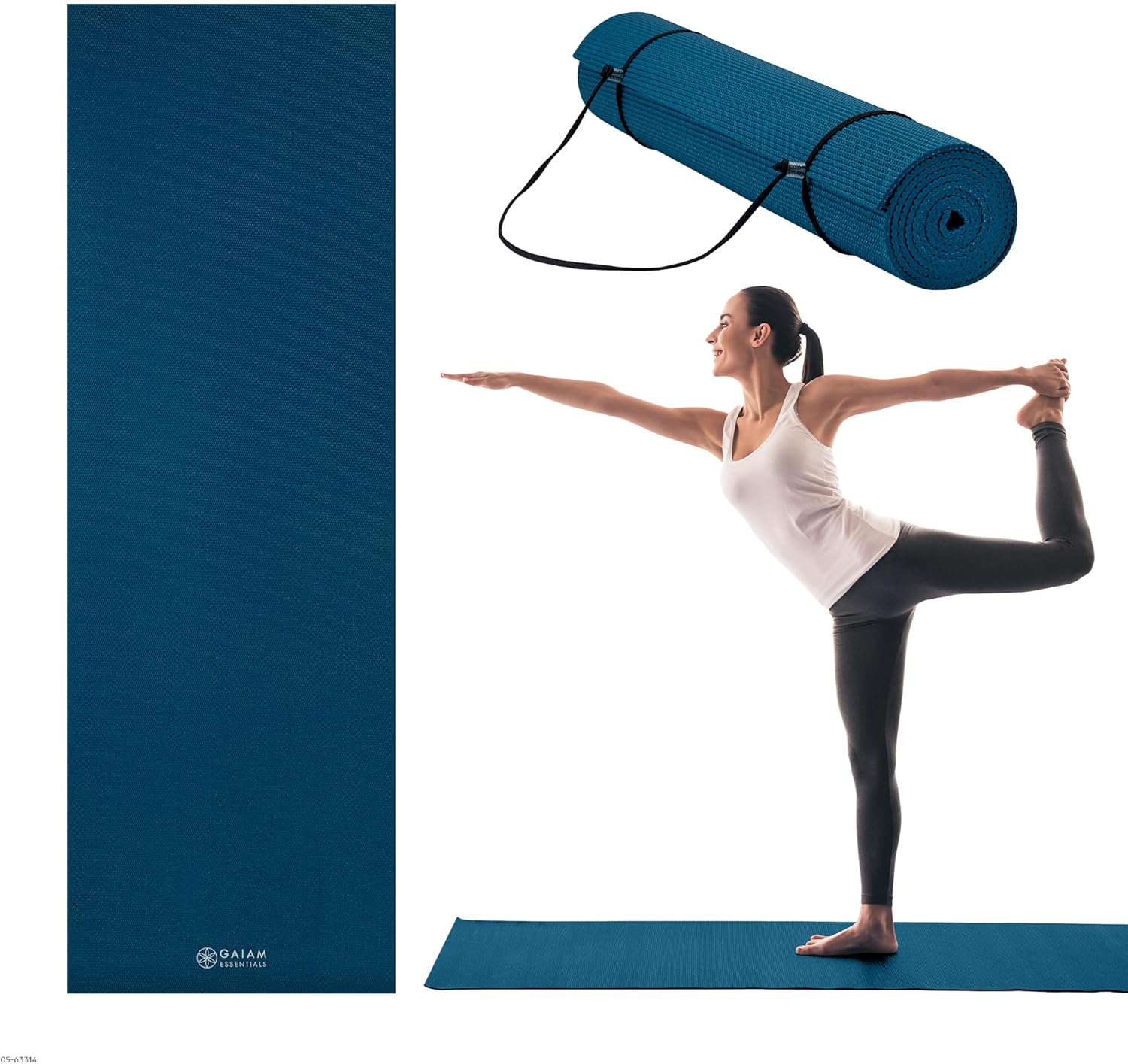 Yoga Fitness Images - سجادة يوجا رفيعة مقاس 1/4 بوصة