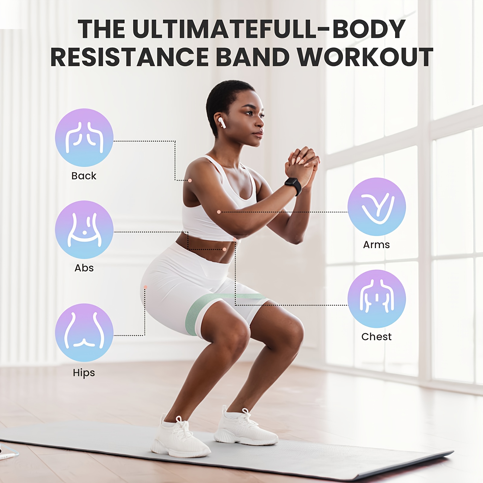 قطعة واحدة/4 قطع من أربطة مقاو - مراجعة Yoga And Fitness Studio وسعره