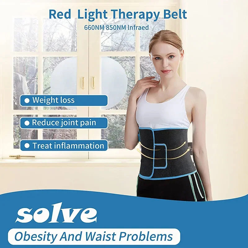 حزام تدليك بالعلاج الضوئي LED  - مراجعة Weight Lifting Belt وسعره