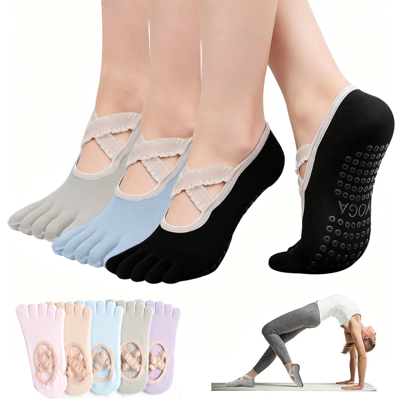 جوارب بيلاتس نسائية مضادة للان - مراجعة Yoga And Fitness Studio وسعره