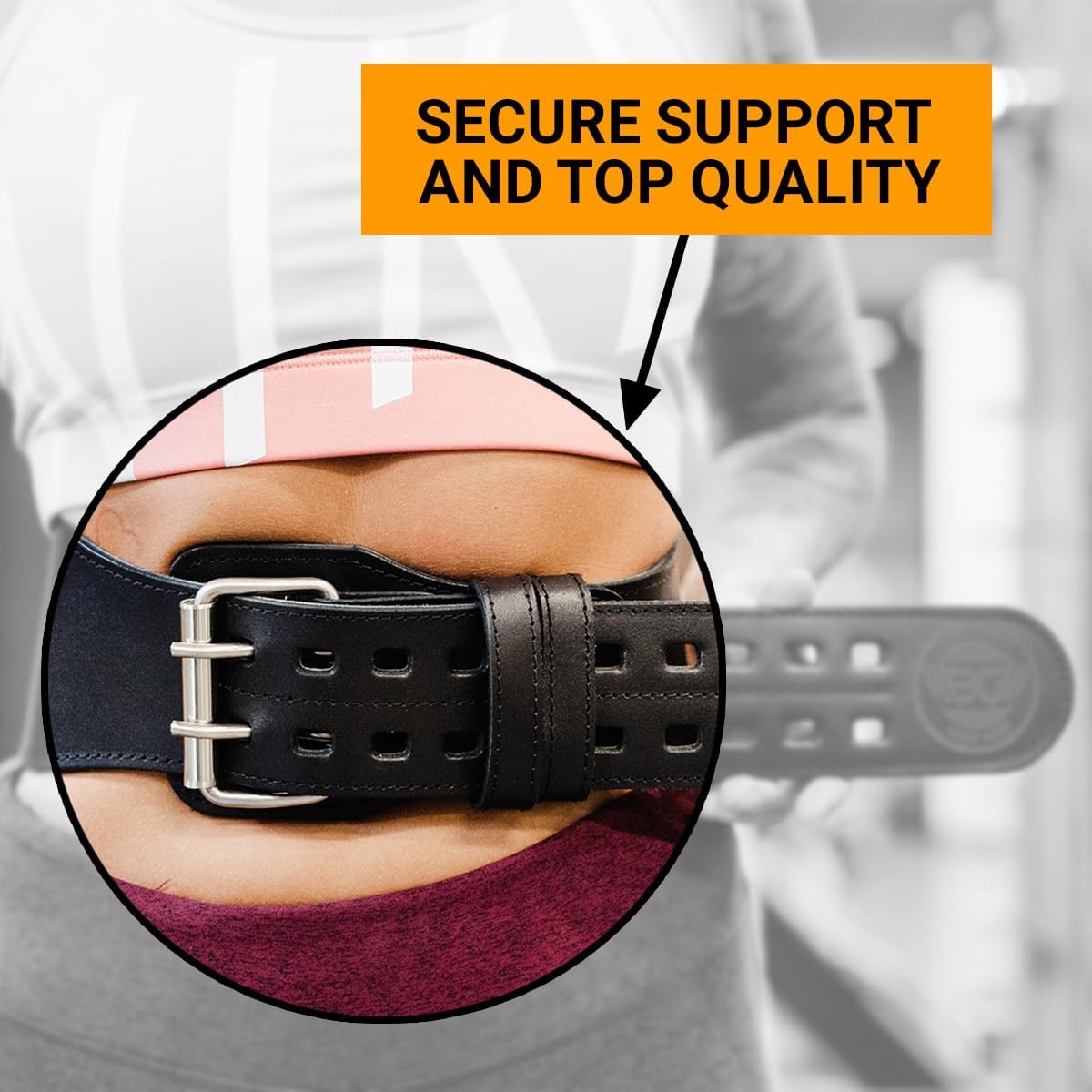 حزام رفع أثقال من الجلد للتمري - مراجعة Weight Lifting Belt وسعره